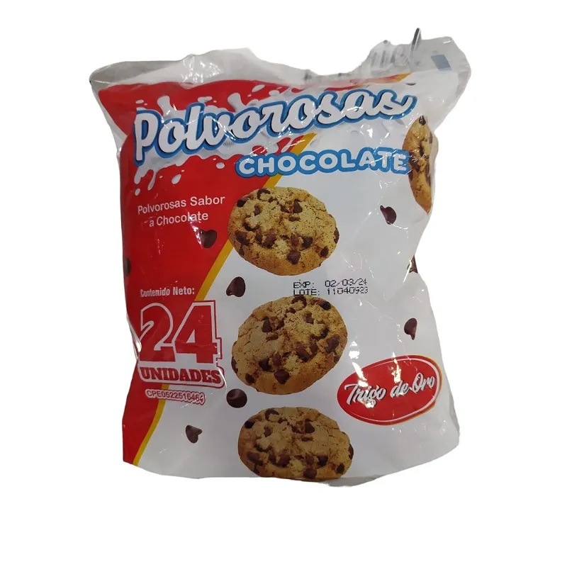 Galletas De Chispas De Chocolate Trigo De Oro 24und