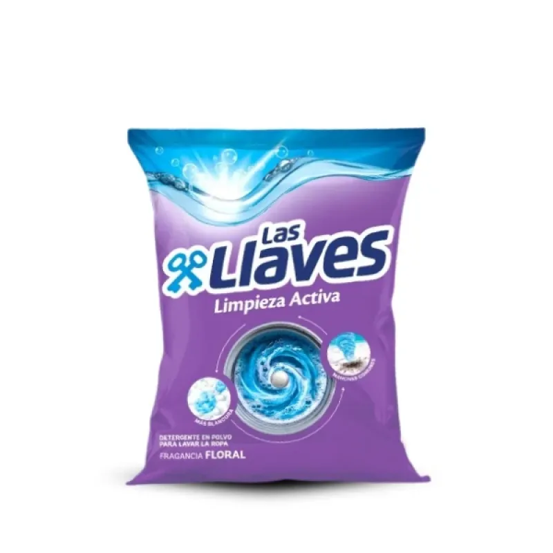 Detergente En Polvo Limpieza Activa/Floral 400Gr