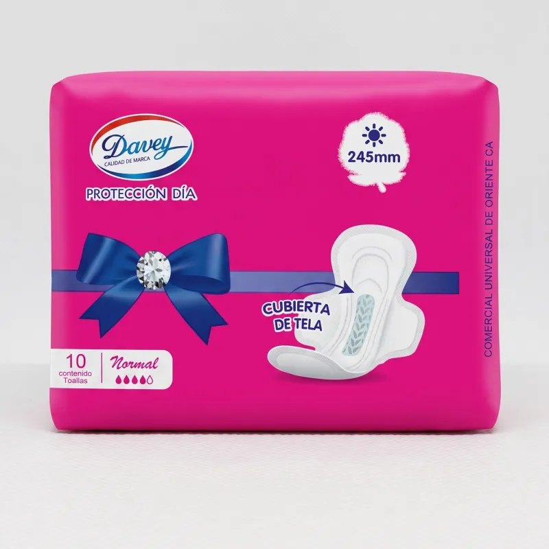 TOALLAS SANITARAS  DAVEY 10UND